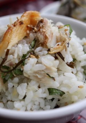 焼塩サバ・塩昆布・大葉の混ぜごはん-レシピのメイン写真