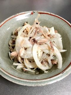 新玉ねぎとさばの水煮缶で簡単サラダ-レシピのメイン写真