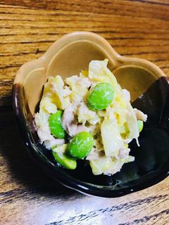 キャベツと枝豆のツナマヨサラダ-レシピのメイン写真