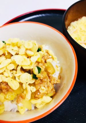 一度食べたらハマる♡カリカリ納豆ご飯-レシピのメイン写真