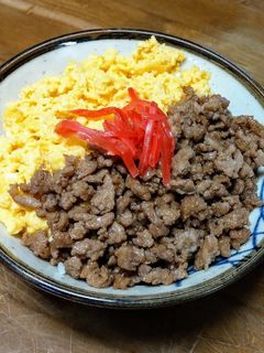 2色そぼろ丼-レシピのメイン写真