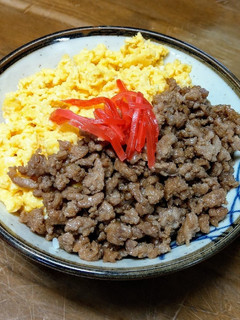 2色そぼろ丼-レシピのメイン写真