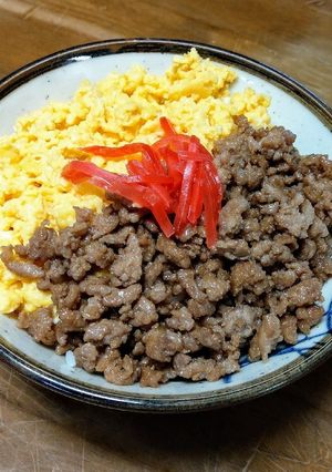 2色そぼろ丼-レシピのメイン写真