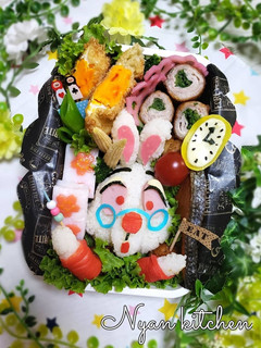 不思議の国のアリス『白ウサギ』キャラ弁♡-レシピのメイン写真