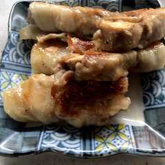 A picture of 旨塩ドレッシングで椎茸の肉巻き焼き.