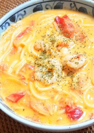 海老のトマトクリームパスタ-レシピのメイン写真