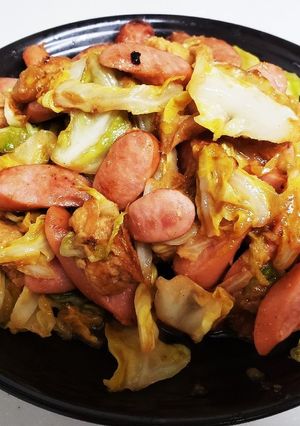 ウインナーとキャベツの味噌バター炒め-レシピのメイン写真