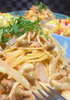 絶品簡単♪素材の味♪具沢山たらこパスタ❀-レシピのメイン写真