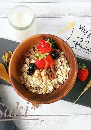 蕎麦の実フレークオートミール美容BOWL-レシピのメイン写真