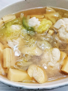春キャベツとタケノコの食べるスープ-レシピのメイン写真