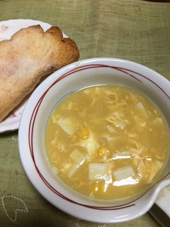朝食に簡単☆蒲鉾入り卵コーンスープ-レシピのメイン写真