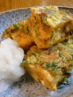 鰹節と大葉入り☆変わり衣の豆腐の天ぷら-レシピのメイン写真