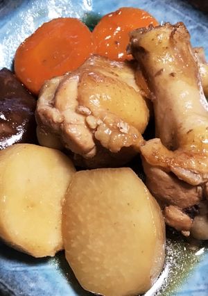簡単♡旨い♡手羽元と根菜のこってり煮-レシピのメイン写真