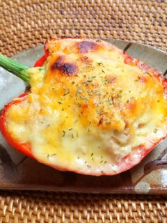 パプリカのツナ・チーズ焼き-レシピのメイン写真