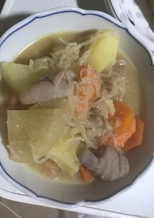 汁たっぷりモツ煮込み-レシピのメイン写真