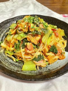キムチ焼きうどん-レシピのメイン写真