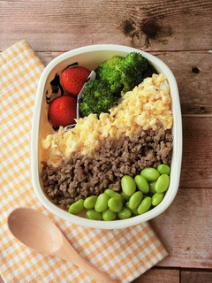 豚ひき肉のそぼろ弁当-レシピのメイン写真
