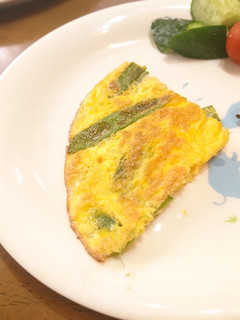 【ばーばのレシピ】きぬさやのたまご焼き-レシピのメイン写真