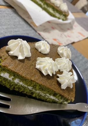 抹茶のクリームケーキ-レシピのメイン写真