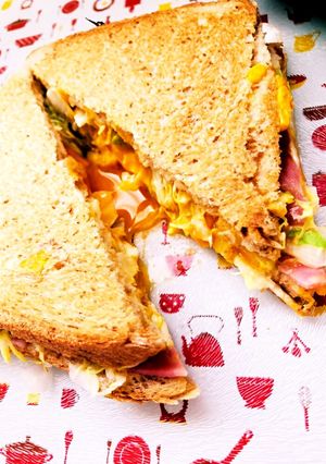 簡単半熟卵のホットサンド☆-レシピのメイン写真