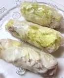 豚しゃぶとレタスの生春巻き