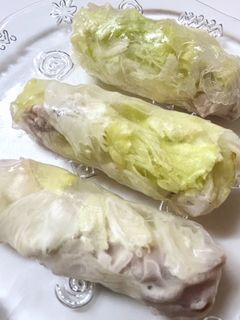 豚しゃぶとレタスの生春巻き-レシピのメイン写真