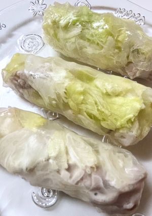 豚しゃぶとレタスの生春巻き-レシピのメイン写真
