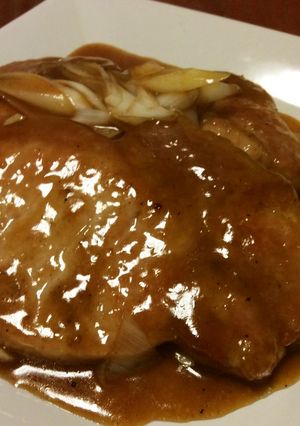 鮭ぶし醤油を使ったトンテキ-レシピのメイン写真