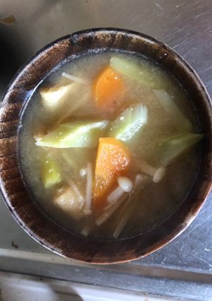 アスパラとブロッコリーのお味噌汁-レシピのメイン写真