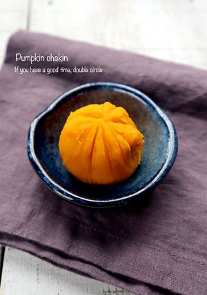 お弁当に!かぼちゃの茶巾-レシピのメイン写真