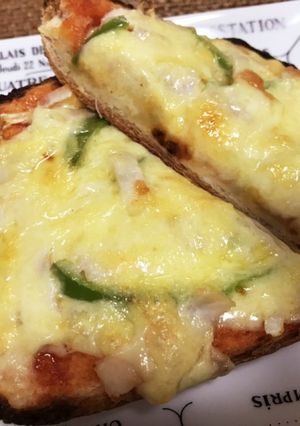 簡単ソースでピザトースト-レシピのメイン写真