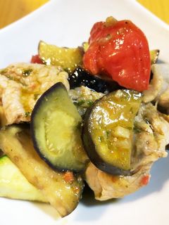 豚肉と夏野菜のバジルソース炒め-レシピのメイン写真