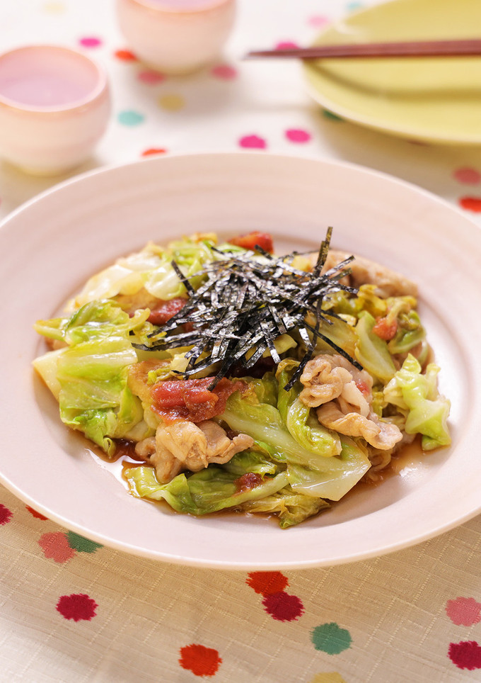 キャベツと豚肉のさっぱり☆梅炒め-レシピのメイン写真