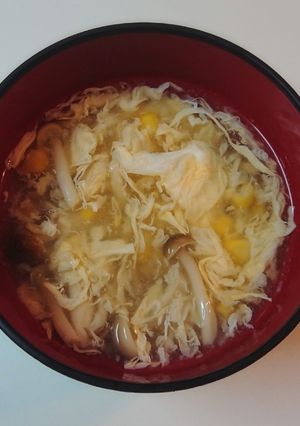 しめじとコーンの中華スープ-レシピのメイン写真
