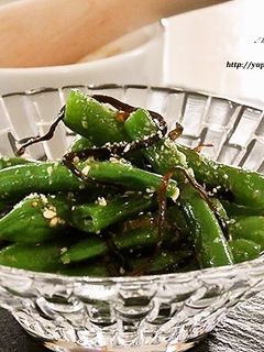 副菜に♪いんげんの塩昆布和え-レシピのメイン写真