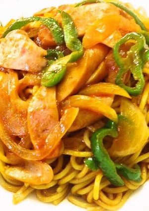 いちいち茹でない時短パスタでナポリタン-レシピのメイン写真