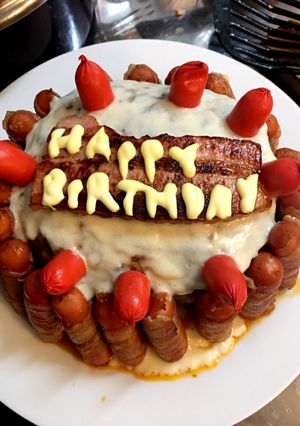 肉だけ！バースデーケーキ♪-レシピのメイン写真