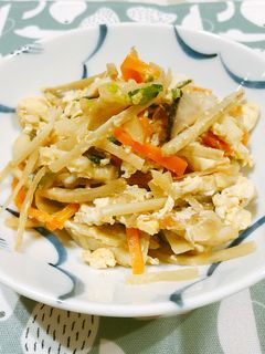 具だくさん炒り豆腐-レシピのメイン写真