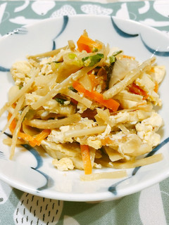 具だくさん炒り豆腐-レシピのメイン写真