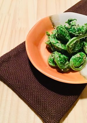 こごみ 白ごま和え-レシピのメイン写真
