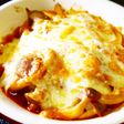 鶏胸肉しめじ玉ねぎケチャソースチーズ焼き