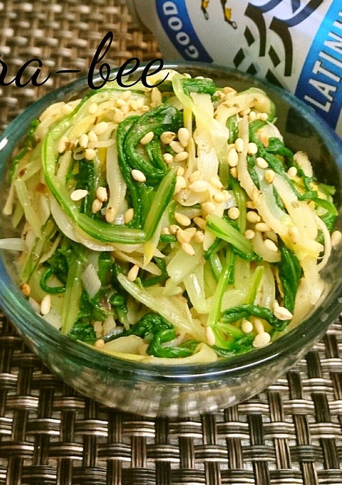 たけのこの姫皮と水菜のしそ梅和え-レシピのメイン写真