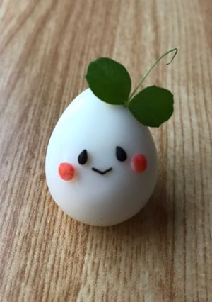 お弁当に！うずらの豆苗リボンちゃん-レシピのメイン写真