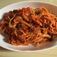 フライパン1つで作るトマトソースパスタ