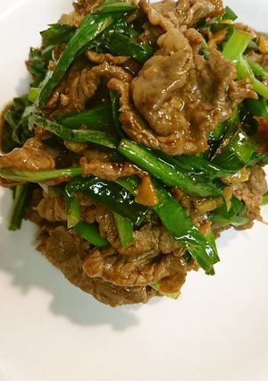 牛肉とニラ炒め-レシピのメイン写真