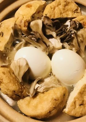 ゆで玉子が何個かあれば●鳥の巣風寄せ鍋-レシピのメイン写真