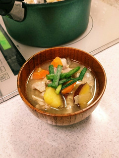 さつまいもと野菜の豚汁♡-レシピのメイン写真