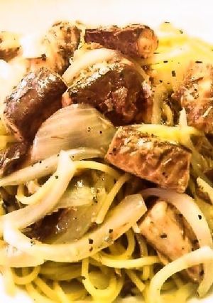 いちいち茹でない　鯖レモンバジルパスタ-レシピのメイン写真