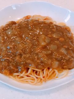 レンジで簡単!残ったカレーでカレー焼そば-レシピのメイン写真
