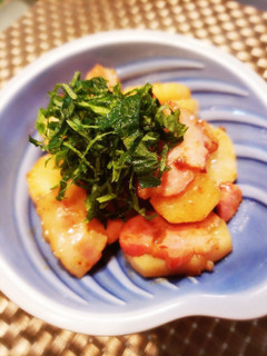 簡単 長いもとベーコンのバタポン焼き-レシピのメイン写真